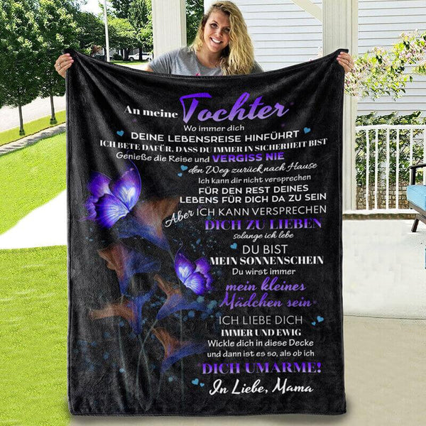 Divesart - Decke von Mutter zu Tochter - "Die magische Schönheit der fliegenden Liebe"