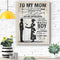 To My Mom Canvas Prints Wall Art - Perfect Gift For Mom - Matte Canvas