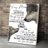 To My Mom Wolf Canvas Print Wall Art - Matte Canvas