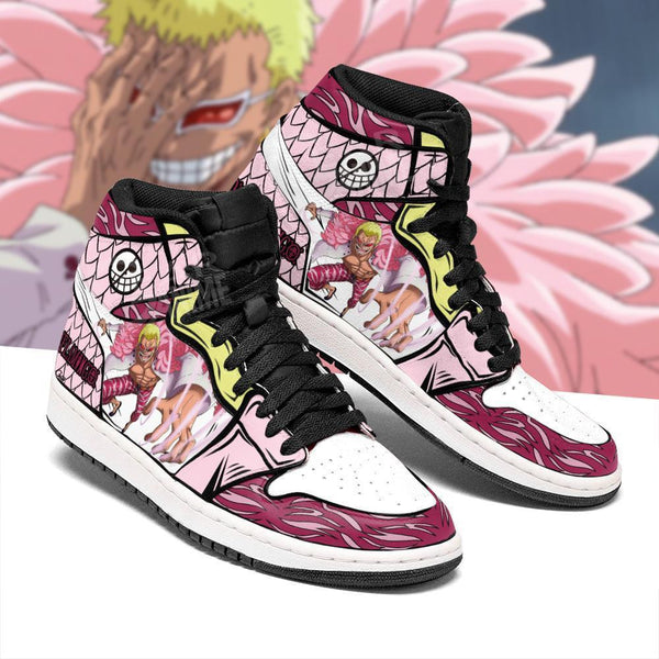 Doflamingo Sneakers Devil Fruit Custom Anime OP Shoes
