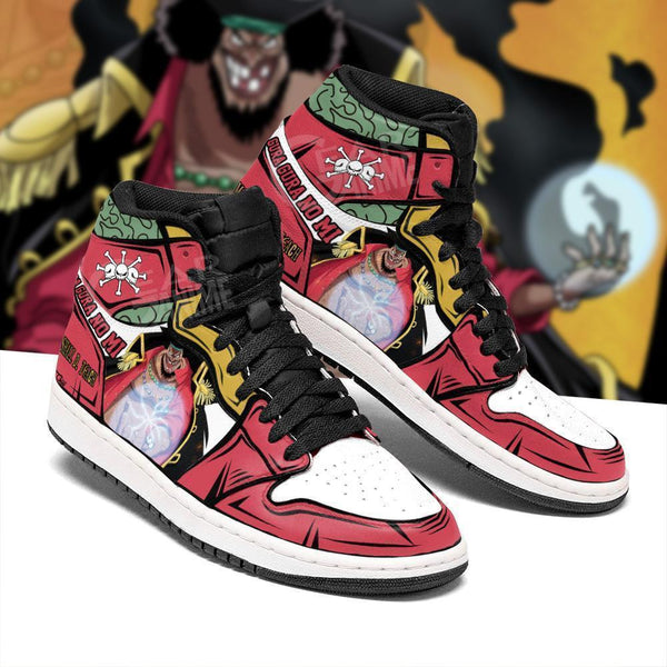 Blackbeard Sneakers Yami Yami No mi Custom Anime OP Shoes