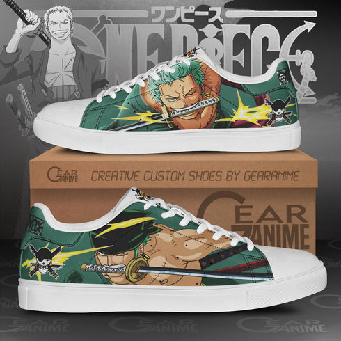 Roronoa Zoro Skate Shoes OP Custom Anime Shoes