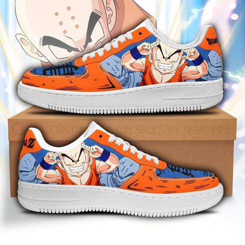 Krillin Sneakers Custom DB Anime Shoes Fan Gift PT05