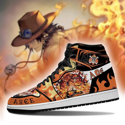 Portgas D. Ace Sneakers Custom Anime OP Shoes