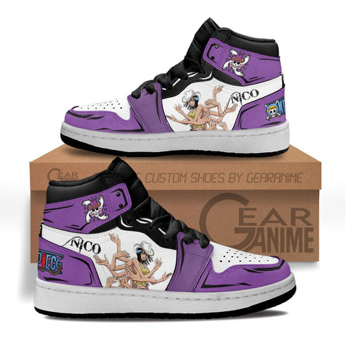 Nico Robin Kids Sneakers Custom Anime OP Shoes For Kids
