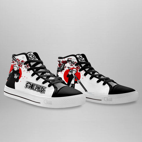 Trafalgar Law High Top Shoes Anime OP Sneakers Japan Style