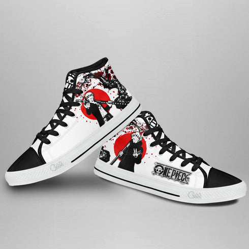 Trafalgar Law High Top Shoes Anime OP Sneakers Japan Style