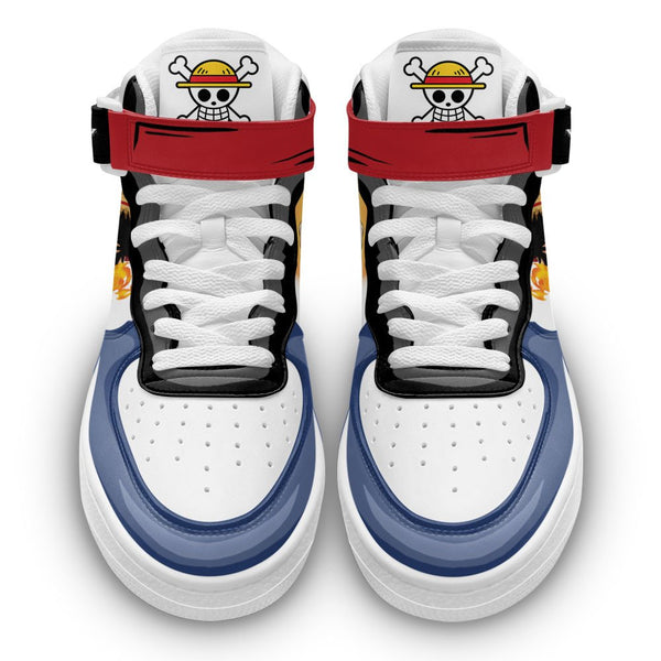 Luffy Sneakers Air Mid OP Custom Anime Shoes
