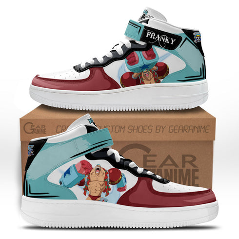 Franky Sneakers Air Mid OP Custom Anime Shoes