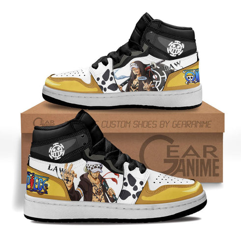 Trafalgar Law Kids Sneakers OP Anime Shoes For Kids