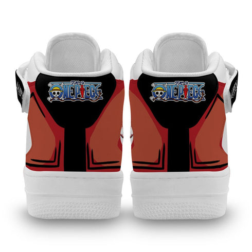 Luffy Gear 4 Sneakers Air Mid OP Custom Anime Shoes