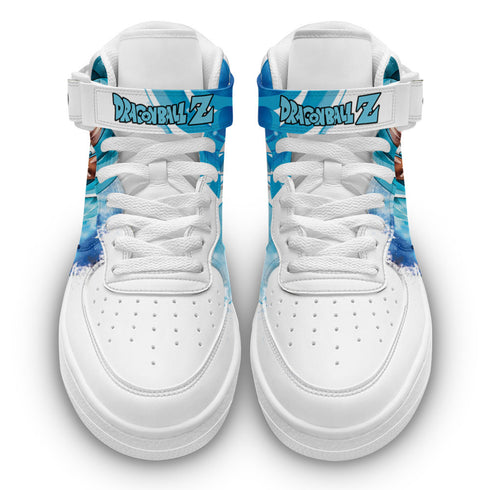 Goku Blue Sneakers Air Mid Custom Dragon Ball Anime Shoes