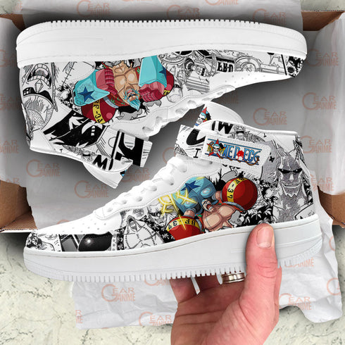 Franky Sneakers Air Mid OP Custom Anime Shoes Mix Manga