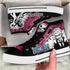 Donquixote Doflamingo High Top Shoes OP Custom Anime Sneakers Mix Manga