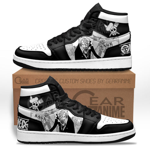 Sanji Sneakers Custom OP Shoes Manga Style