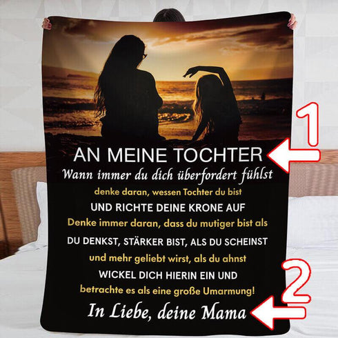 Divesart - Decke von Mutter zu Tochter - "Wertvolle Momente"