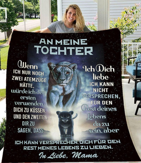 Divesart - Decke von Mutter zu Tochter - "Mein Mut ist bei dir"