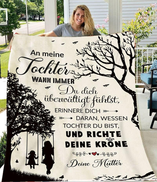 Divesart - Decke von Mutter zu Tochter - "Du verdienst das Beste"