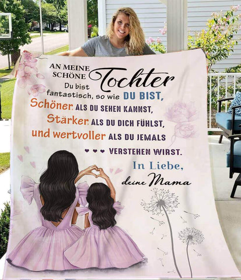 Divesart - Decke von Mutter zu Tochter - "Die Schönheit des Lebens"