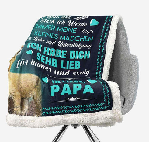 Divesart - Decke vom Vater an die Tochter - "Zuverlässige Schulter"