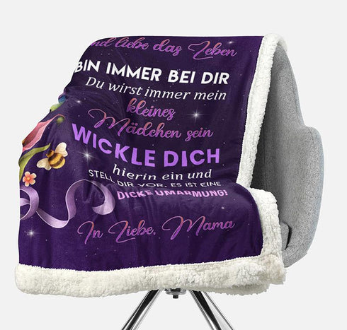 Divesart - Decke von Mutter zu Tochter - "Zartes Blütenblatt"