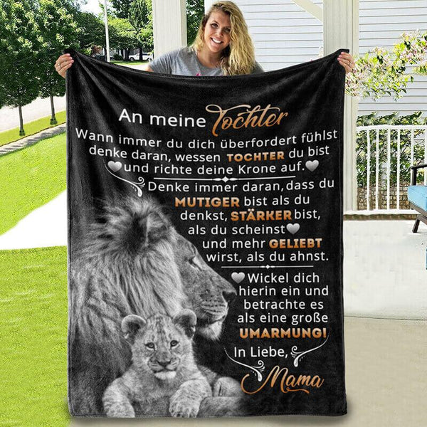 Divesart - Decke von Mutter zu Tochter - "Ein Herz, das dich liebt"