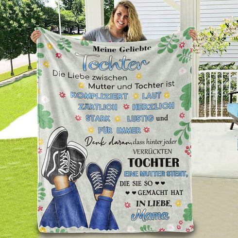 Divesart - Decke von Mutter zu Tochter - "Glückliche Momente"