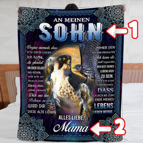 Divesart - Decke von Mutter zu Sohn - "Du bist meine Flügel"