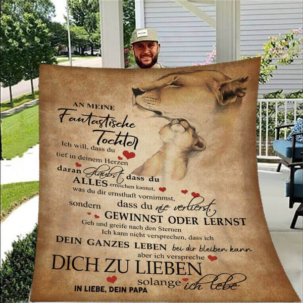 Divesart - Decke vom Vater an die Tochter - "Ich werde immer bei dir sein"