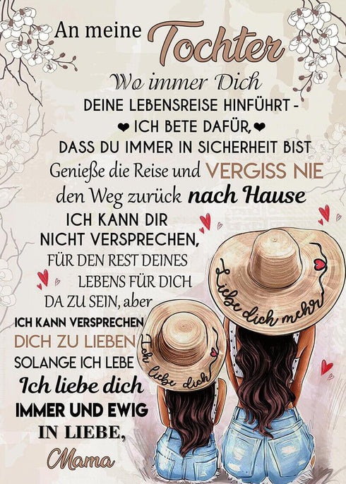 Divesart - Decke von Mutter zu Tochter - "Urlaub mit Mama"