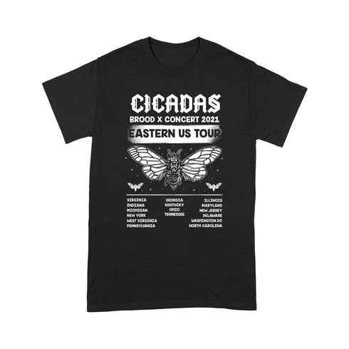 Divesart - Cicadas Brood x Concert 2021 Eastern US Tour Test Standard T-shirt