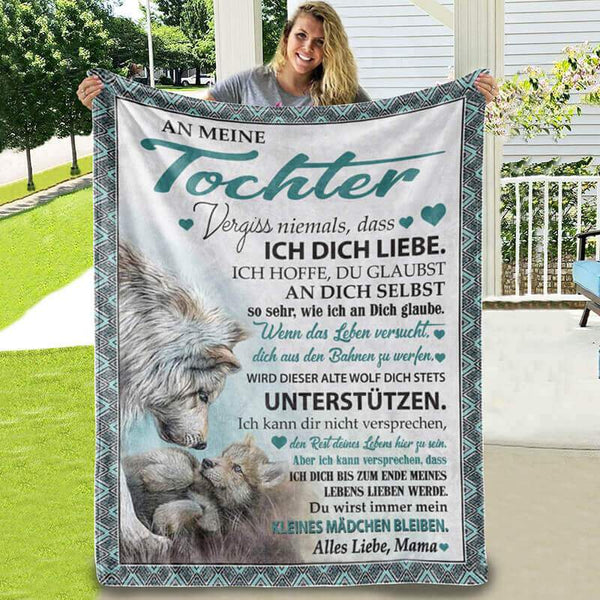 Divesart - Decke von Mutter zu Tochter - "Wolfstreue"