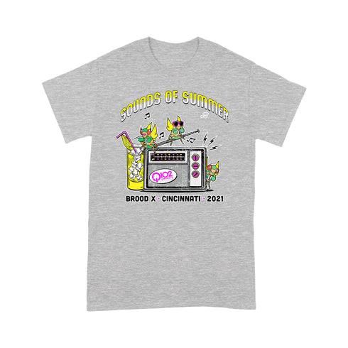 Divesart - Q102 Brood X - Sounds of Summer Cicada 2021 - Premium T-shirt