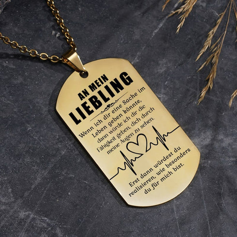 Wenn du in deiner Nähe bist, schlägt mein Herz schneller - Anhänger für einen geliebten Menschen