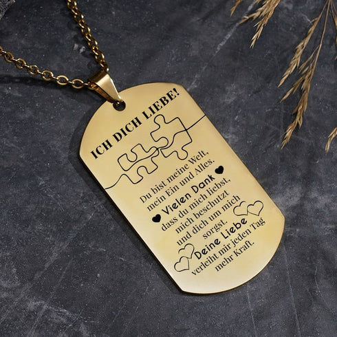 Wir ergänzen uns - Anhänger für einen geliebten Menschen