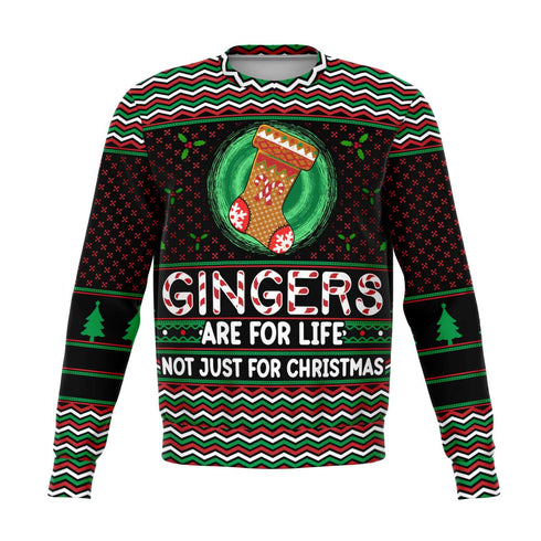 Weihnachtspullover - "Gingers are for life"