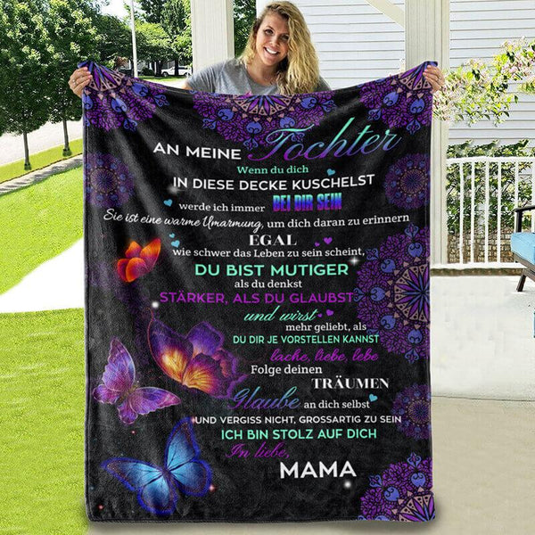 Divesart - Decke von Mutter zu Tochter - "Schönheit ist in dir"