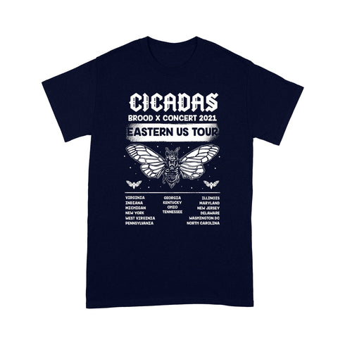 Divesart - Cicadas Brood x Concert 2021 Eastern US Tour Test Standard T-shirt