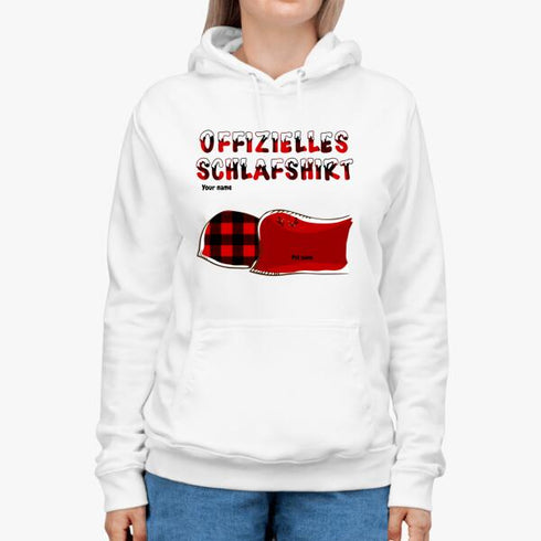 Personalized Cat and Dog Xmas theme Official Sleep Shirt - Christmas Gift for Pet Lover - Customizable