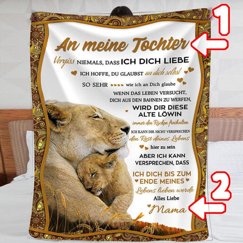 Divesart - Decke von Mutter zu Tochter - "Die Wärme der mütterlichen Liebkosung"