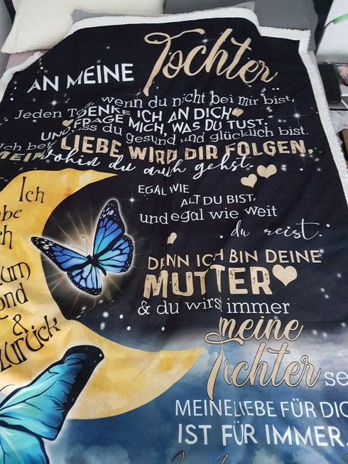 "An meine Tochter" Decke - Mond