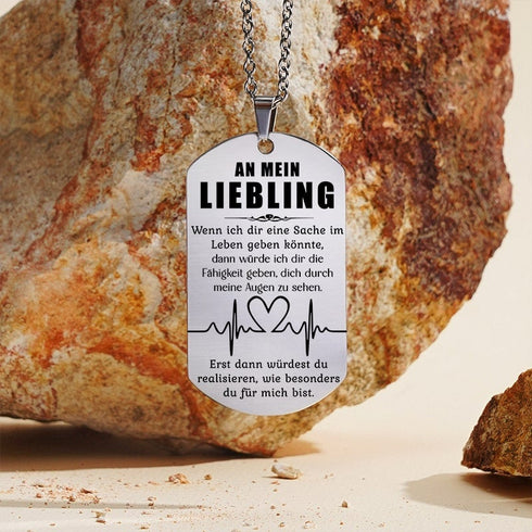 Wenn du in deiner Nähe bist, schlägt mein Herz schneller - Anhänger für einen geliebten Menschen