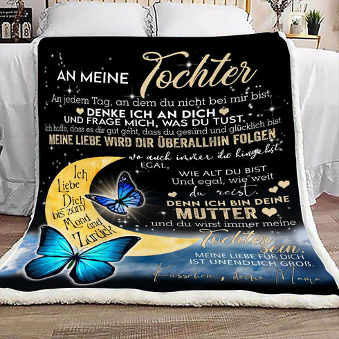 "An meine Tochter" Decke - Mond