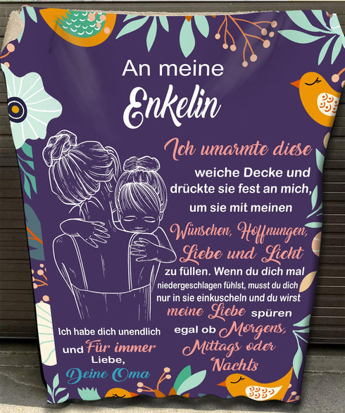 "An meine Enkelin" Decke - Liebe