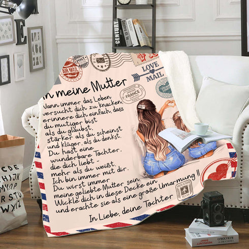 "An meine Mutter" Decke - Postkarte