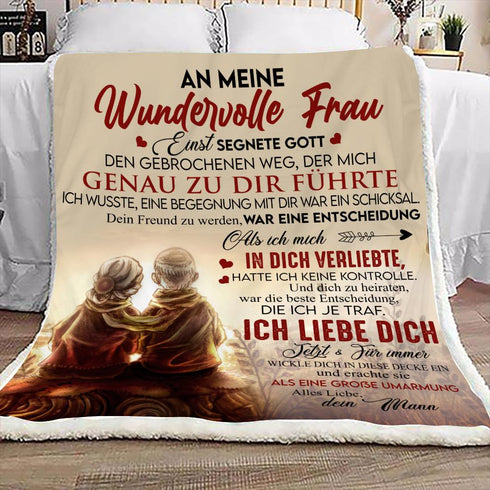 "An meine Frau" Decke - Gelassenheit 2