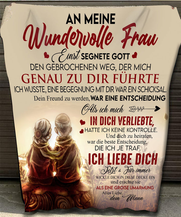 "An meine Frau" Decke - Gelassenheit 2