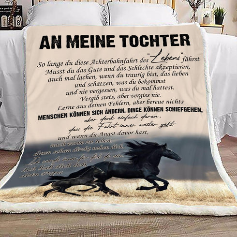 "An meine Tochter" Decke - Hengst