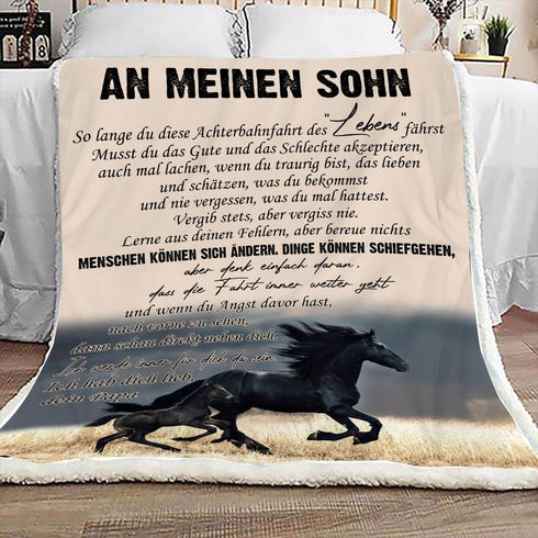 "An meine Sohn" Decke - Hengst