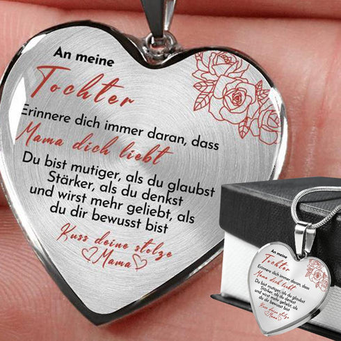 Divesart - Herz Halskette - Mama liebt Dich